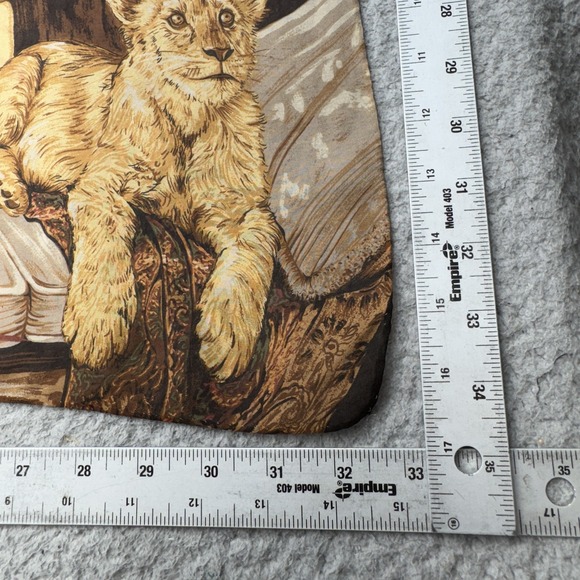 Vintage Ralph Lauren Scarf‎ 33x33 Safari Journal African Animal British India - Picture 13 of 15